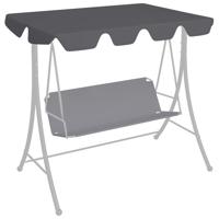 VidaXL Vervangingsluifel voor schommelbank 188/168x145/110cm antraciet