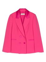 TWINSET Kids blazer à boutonnière croisée - Rose