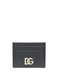 Dolce & Gabbana porte-cartes en cuir à logo DG - Noir