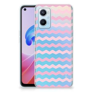 OPPO A96 | OPPO A76 TPU bumper Waves Roze