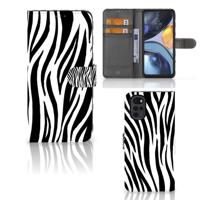 Motorola Moto G22 | Telefoonhoesje | Met pasjeshouder | Zebra