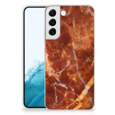 Samsung Galaxy S22 Plus | TPU | Siliconen hoesje | Marmer Bruin