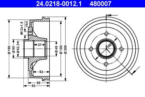 ATE Remtrommel 24.0218-0012.1