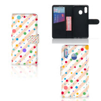 Samsung Galaxy M20 Telefoon Hoesje Dots - thumbnail