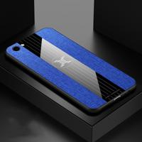 Voor vivo Y83 XINLI stiksels doek textuur schokbestendig TPU beschermhoes (blauw)