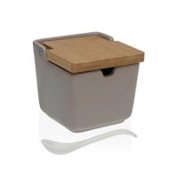 Suikerpot Versa Grijs 8,8 x 8,5 x 8,8 cm Keramisch - thumbnail