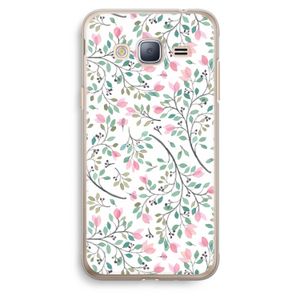 Sierlijke bloemen: Samsung Galaxy J3 (2016) Transparant Hoesje