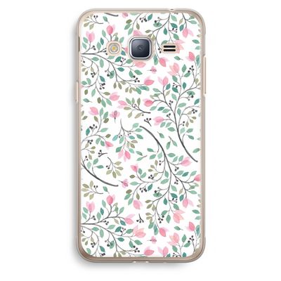 Sierlijke bloemen: Samsung Galaxy J3 (2016) Transparant Hoesje