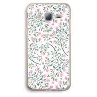 Sierlijke bloemen: Samsung Galaxy J3 (2016) Transparant Hoesje
