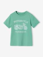 T-shirt voor jongens met print mintgroen