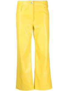 MSGM pantalon ample à coupe courte - Blanc