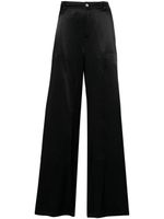 MOSCHINO JEANS pantalon ample à fini satiné - Noir - thumbnail