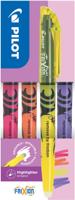Pilot FriXion Light markeerstift, doos van 4 stuks: roze, oranje, geel, violet