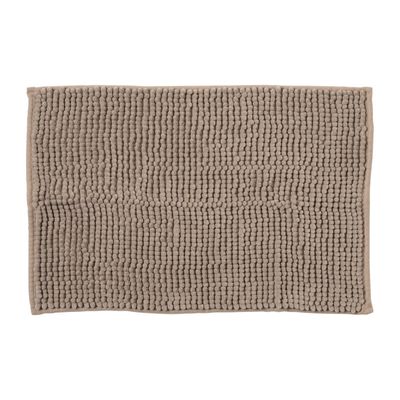 Badmat chenille - beige - 40x60 cm