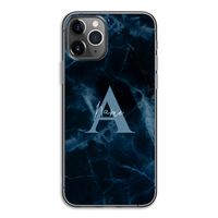 Midnight Marble: iPhone 11 Pro Transparant Hoesje