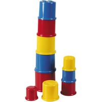 Happy World stapelbekers, 10 stuks Happy World stapelbekers, 10 stuks