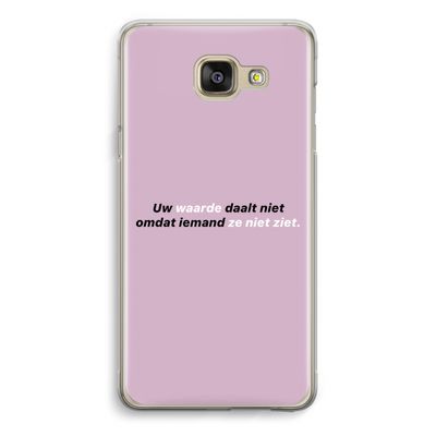 uw waarde daalt niet: Samsung Galaxy A5 (2016) Transparant Hoesje