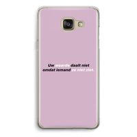 uw waarde daalt niet: Samsung Galaxy A5 (2016) Transparant Hoesje