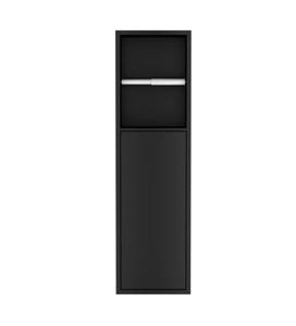 Best-Design Nero Zione inbouw-closetrolhouder incl. deur 60x17x12 cm Mat-zwart