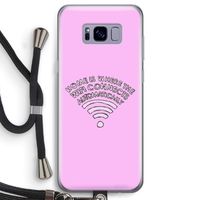 Home Is Where The Wifi Is: Samsung Galaxy S8 Transparant Hoesje met koord