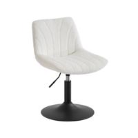 Draaibare kaptafelstoel met verstelbare zithoogte, Crème wit / 1