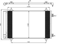 Condensor, airconditioning 35844