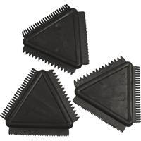 Creativ Company Structuurkam van rubber, afm 9 cm, zwart, 3 stuk/ 1 doos