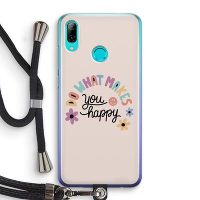 Happy days: Huawei P Smart (2019) Transparant Hoesje met koord