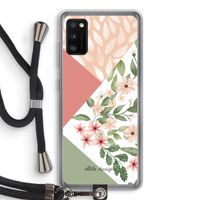 Sweet heaven geometrics: Samsung Galaxy A41 Transparant Hoesje met koord