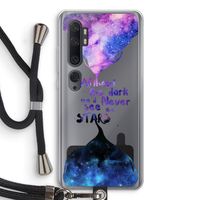 Stars quote: Xiaomi Mi Note 10 Transparant Hoesje met koord