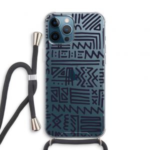 Marrakech print: iPhone 12 Pro Transparant Hoesje met koord