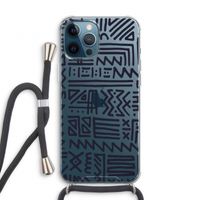 Marrakech print: iPhone 12 Pro Transparant Hoesje met koord