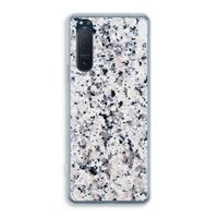 Gespikkelde marmer: Sony Xperia 5 II Transparant Hoesje