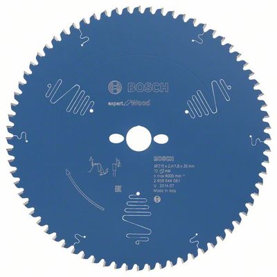 Bosch Accessoires Cirkelzaagblad expert for Wood 315x30x2.4/1.8x72 T - 2608644081
