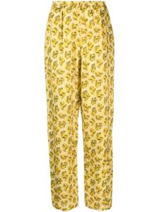 ISABEL MARANT pantalon Piera à imprimé graphique - Jaune