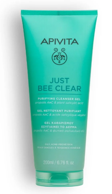 Apivita Face Care Just Bee Clear Purifying Cleanser Gel 200ml Apivita Face Care Just Bee Clear Purifying Cleanser Gel 200ml