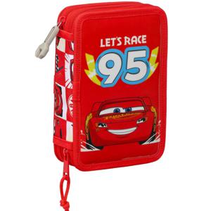 Disney Cars Gevuld etui, Let's Race - 28 stuks - 19,5 x 12,5 x 4 cm - Polyester