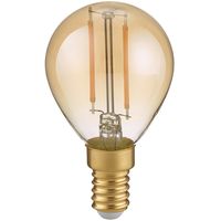 LED Lamp - Filament - Trion Tropin - E14 Fitting - 2W - Warm Wit-2700K - Amber - Glas - thumbnail