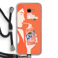 Peach please!: Samsung Galaxy J4 Plus Transparant Hoesje met koord