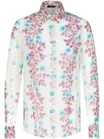 ETRO chemise en coton à fleurs - Blanc