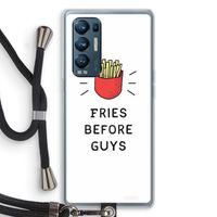 Fries before guys: Oppo Find X3 Neo Transparant Hoesje met koord