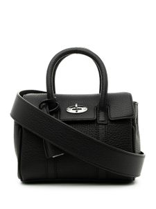 Mulberry mini sac à main Bayswater en cuir grainé - Noir