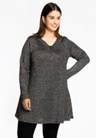 Yoek Tuniek wide bottom LUREX | Zilver | Maat 58/60