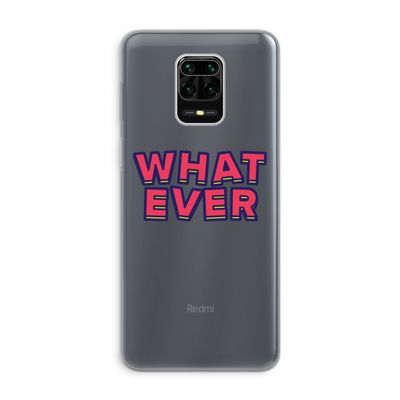 Whatever: Xiaomi Redmi Note 9 Pro Transparant Hoesje