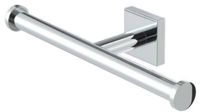 Geesa Nelio toiletrolhouder dubbel zonder klep chroom