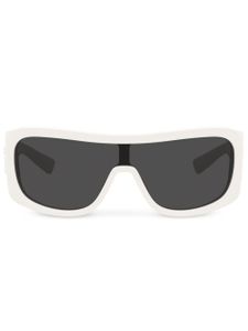 Dolce & Gabbana Eyewear DG Crossed shield-frame sunglasses - Blanc