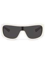 Dolce & Gabbana Eyewear DG Crossed shield-frame sunglasses - Blanc