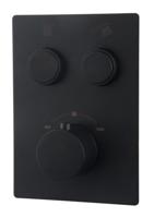 Wiesbaden Caral KLIK afbouwdeel therm. 2 weg mat-zwart