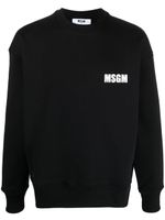 MSGM pull à logo imprimé - Noir - thumbnail