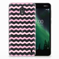 Nokia 2 TPU bumper Waves Roze